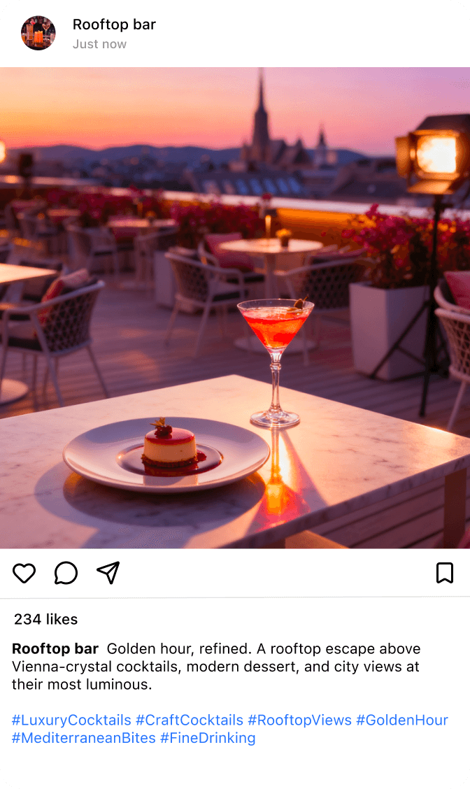 Bar & Lounge post example